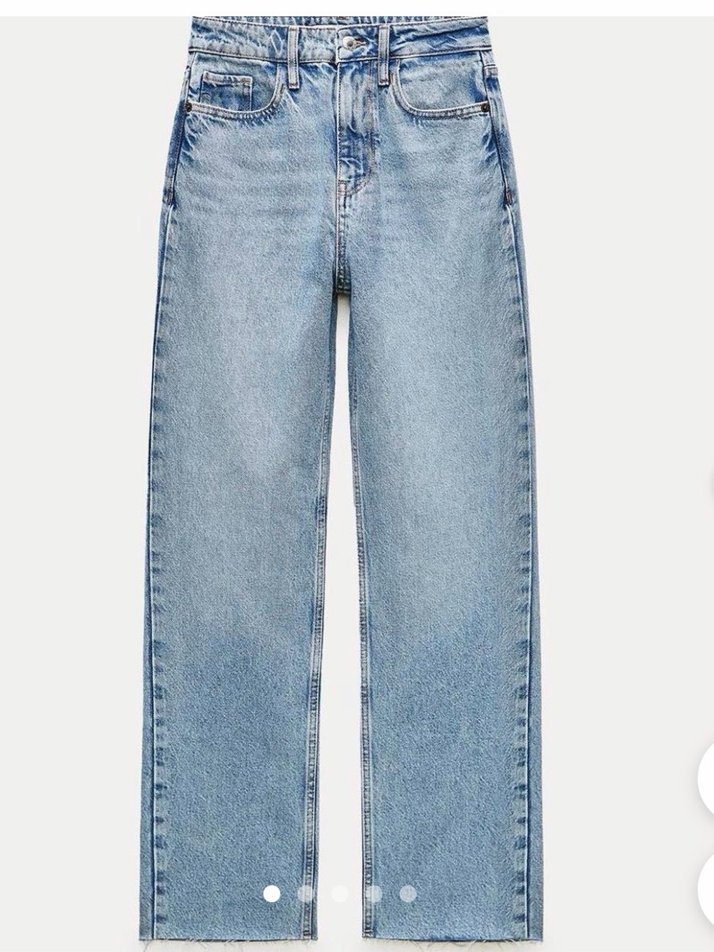 Zara Light Wash High-waisted Wide-Leg Women’s Jeans